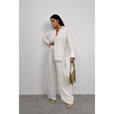 Black Fashion Oversize Keten Gömlek