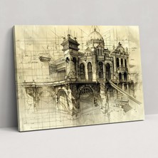 Painted Anarchy Leonardo Da Vinci Kanvas Tablo - Leonardo Da Vinci, Kanvas Tablo, Duvar Sanatı, Ev Dekorasyonu, 50X30 cm