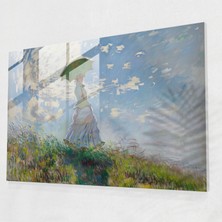 Painted Anarchy Claude Monet Şemsiye Cam Baskılı Kadın - Claude Monet, Claude Monet, Duvar Dekorasyonu, Ev Dekorasyonu, 70X50