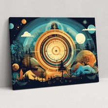 Painted Anarchy Birbirine Bağlı Dünya Kanvas Tablo - Toprak, Duvar Sanatı, Duvar Dekorasyonu, Grafik Tasarım, 50X30