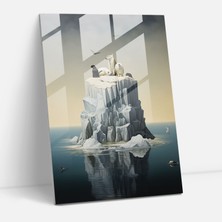 Painted Anarchy Wildlife Harmony Cam Baskı - Buzdağı, Cam Baskı, Modern Sanat, Yaban Hayatı, 30X45