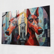 Painted Anarchy Mitoloji Cam Sanatı - Cerberus, Yeraltı Dünyasının Koruyucusu - Mitoloji, Duvar Süslemesi, Cerberus Cam Baskı, Mitoloji Cam Sanatı, 45X30