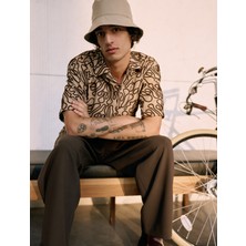 Koton Yazlık Gömlek Kısa Kollu Devrik Yaka Işlemeli