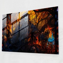 Painted Anarchy Mitoloji Cam Baskı - Mitoloji, Cam Tablo, Hades, Duvar Süslemesi, 45X30