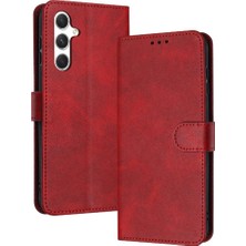 BDT Boutique Kart Yuvası Saf Renk ile Samsung Galaxy M54 Pu Deri Için Flip Case (Yurt Dışından)