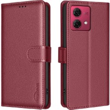 BDT Boutique Motorola Moto G84 5g Kart Tutucu Kickstand Rfıd Engelleme Pu Için Flip Case (Yurt Dışından)