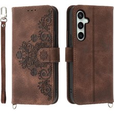 BDT Boutique Samsung Galaxy S24 Fe Çoklu Kredi Kartı Yuvaları Için Flip Case Kabartmalı (Yurt Dışından)