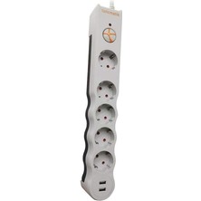 Store Powersurge 5+ USB Girişli Akım Korumalı Priz TSK5015