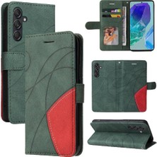 BDT Boutique Samsung Galaxy M55 Dikiş Renk Flip Folio Kitap Için Flip Case Kart ile (Yurt Dışından)