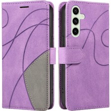 BDT Boutique Samsung Galaxy S24 Fe Flip Için Flip Case Folio Kitap Dikiş Renk ile (Yurt Dışından)