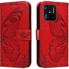 BDT Boutique Kredi Kartı Yuvası ile Xiaomi Redmi 10C Yüksek Kaliteli Deri Için Flip Case (Yurt Dışından)