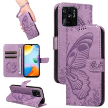 BDT Boutique Kredi Kartı Yuvası ile Xiaomi Redmi 10C Yüksek Kaliteli Deri Için Flip Case (Yurt Dışından)