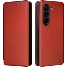 BDT Boutique Samsung Galaxy Z Için Flip Case Kart Tutucu Kickstand Fiber ile 6 5g Kat (Yurt Dışından)