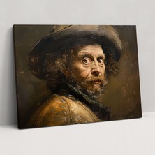 Painted Anarchy Rembrandt Tarzı Duvar Dekorasyonu - Rembrandt, Kanvas Tablo, Kanvas Tablo, Duvar Dekorasyonu, 50X30