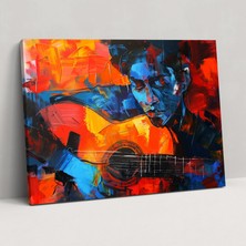 Painted Anarchy Pablo Picasso Duvar Sanatı - Pablo Picasso, Müzisyen, Duvar Süslemesi, Gitar, 50X30