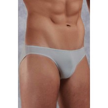 Erkek Modal İnce Bel Bantlı Gri Slip C1T8N2O1