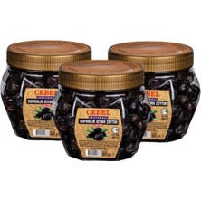 Cebel Lezzet Paketi Cebel Siyah Zeytin 500 gr Pet (Çok Iri) (L-M | 231-290) (3 Adet 500 Gr)