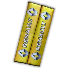Tusba Market Renault Dijital Baskılı Emniyet Kemer Pedi / Renault Emniyet Kemer Kılıf Aksesuar 2'li Set