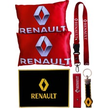 Tusba Market Renault Uyumlu Dijital Baskılı Araç Boyun Yastık | Renault Araç Oto Aksesuar