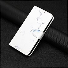 Huawei P40 Için Flip Case Kart Yuvaları Tutucu Mermer Desen Manyetik Pu Tam (Yurt Dışından)