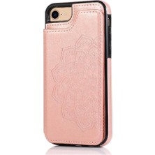 IPhone 6/6s Pu Deri Çift Düğmeler Için Kart Tutucu Kılıf ile Cüzdan (Yurt Dışından)