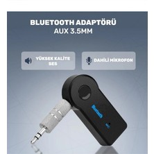 Qasul Bluetooth Aux Araç Kiti Adaptörü