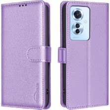 Oppo Oppo 11F 5g Rfıd Engelleme Kart Tutucu Kickstand Pu Için Flip Case (Yurt Dışından)