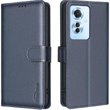 Oppo Oppo 11F 5g Rfıd Engelleme Kart Tutucu Kickstand Pu Için Flip Case (Yurt Dışından)