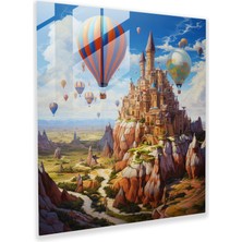 Büyülü Kale Cam Duvar Sanatı, 30X30