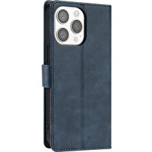 IPhone 13 Için Flip Case Pro Çift Katmanlı Koruma Yan Cep Manyetik (Yurt Dışından)