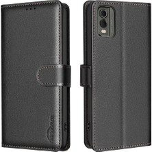 Nokıa C32 Pu Deri Rfıd Engelleme Cüzdan Kart Tutucu Için Flip Case (Yurt Dışından)