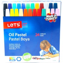 Let's 24 Renk Pastel Boya Karton Kutu