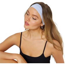 Salvia Dione Saç Bandı 2li Kadın Erkek Spor Pamuk Likra Bandana Fitness Tenis Koşu Yürüyüş Trekking Makyaj Yüz Cilt Temizliği Bandi Outdoor Yoga Pilates Ter Alın Kafa Bandı Headband Hairband Seti
