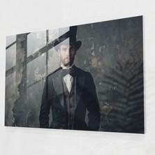 Neoklasizm Cam Sanatı: Özel Takım Elbiseli ve Silindir Şapkalı Muhteşem Beyefendi - Neoklasizm, Modern Sanat, Cam Sanatı, Neoklasizm, 45X30