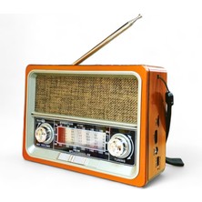 ROYALTREND Nostaljik Trend Radyo Solar Güneş Panelli ve Işıklı Mini Radyo