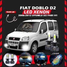 Furens Fiat Doblo D2 2006-2012 Sis Farı Uyumlu Şimşek Etkili LED Xenon Pro Series H1