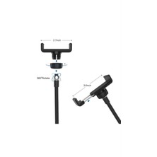 Enshall Beyaz Ring Light Bt Kumandalı Işık 120 LED Tiktok Tripod Işıklı Makyaj Işığı 10 Inç 2.1 mt Tripod S