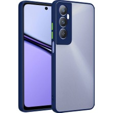 MTK Moveteck Realme C65 4g Uyumlu Kılıf Kamera Korumalı Renkli Tuşlu Mat Arka Kapak Sert Silikon Iz Yapmaz Tank