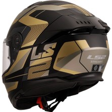 LS2 Stream 2 Road Mat Siyah-Gold-Gri Kask