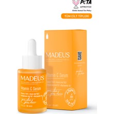 Madeus Aydınlatıcı ve Canlandırıcı %10 Sodium Ascorbyl Phosphate +% 0,5 Ferulic Acid +%4 Niacinamide Vitamin C Serum 30 ml