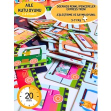 Doerkids Renkli Pencereler Express Tren Matematik Kutu Oyunu | 3-7 Yaş