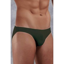 Erkek Modal İnce Bel Bantlı Haki Slip C1T8N2O1