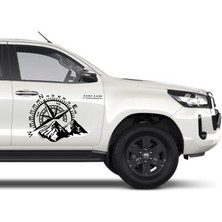 Sticker Usta Pusula Kamp Sticker Off Road 4x4 Araba Oto Karavan Sticker Q13