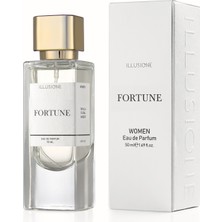 ILLUSIONE Fortune EDP Kadın Parfüm, Vanilya-Çiçeksi-Amber, Narenciye, Paçuli, Sedir, Sandal, 50 ml