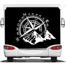 Sticker Usta Pusula Kamp Sticker Off Road 4x4 Araba Oto Karavan Sticker Q13