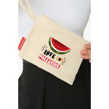 Zaytoon Çanta, Karpuz Sembolü Kanvas Çantası,20x15 cm