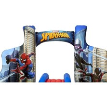 Sole 62002 Pompalı-Bestway 98793 Spiderman Temalı Kaydıraklı Fıskiyeli Aquapark Şişme Eğlence Havuzu