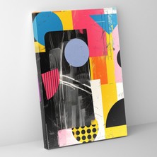 Painted Anarchy Cesur Geometrik Şekiller Duvar Dekorasyonu - Soyut Andy Warhol Kanvas Tablo - Andy Warhol, Duvar Dekorasyonu, Kanvas Tablo, Kanvas Tablo, 30X50