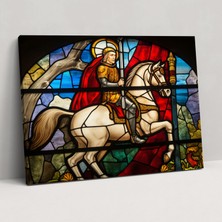 Painted Anarchy Ortaçağ Vitray Kanvas Tablo - Ortaçağ, Kanvas Tablo, Ev Dekorasyonu, 50X30