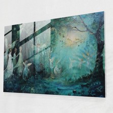 Painted Anarchy Ön Rafael Kardeşliği Cam Duvar Sanatı - Mistik Orman - Ön Raphael Kardeşliği, Cam Sanatı, Ev Dekorasyonu, Cam Duvar Sanatı, 45X30